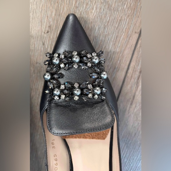 LODI smoke grey leather sexy evening heels - Picture 3 of 14